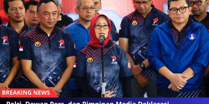 Polri, Dewan Pers, dan Pimpinan Media Deklarasi Pemilu Damai 2024