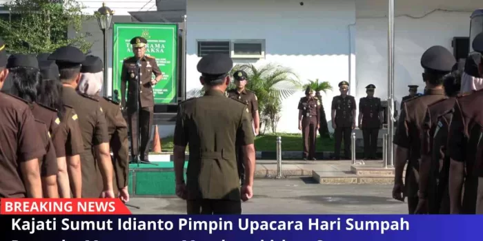 Kajati Sumut Idianto Pimpin Upacara Hari Sumpah Pemuda, Momentum Membangkitkan Semangat Kolaborasi