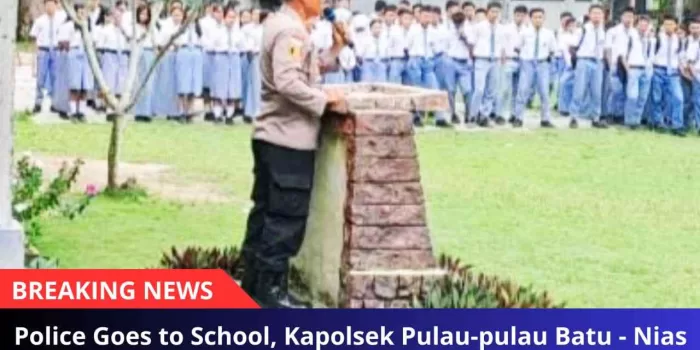 Police Goes to School, Kapolsek Pulau-Pulau Batu – Nias Selatan Jadi Pembina Upacara di Sekolah