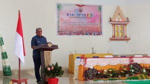 Buka Rakerpar 2023, Bupati: “Insyaallah tahun depan Gereja Yafabun akan selesai”