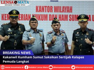 Kakanwil Kumham Sumut Saksikan Sertijab Kalapas Pemuda Langkat
