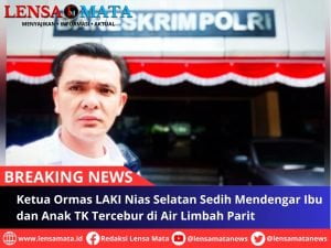 Ketua Ormas LAKI Nias Selatan Sedih Mendengar Ibu dan Anak TK Tercebur di Air Limbah Parit