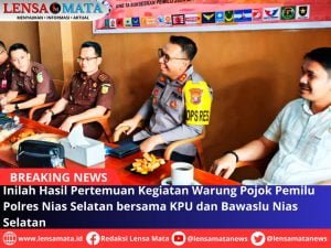 Inilah Hasil Pertemuan Kegiatan Warung Pojok Pemilu Polres Nias Selatan bersama KPU dan Bawaslu Nias Selatan