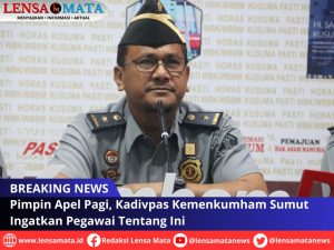 Pimpin Apel Pagi, Kadivpas Kemenkumham Sumut Ingatkan Pegawai Tentang Ini