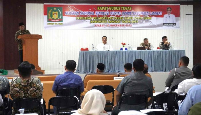 Pemkab Langkat Gelar Rapat GNRM, Berikut Tujuannya
