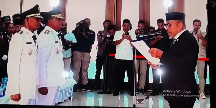 Gubernur MI Lantik Pj. Walikota Tual dan Pj. Bupati Malra