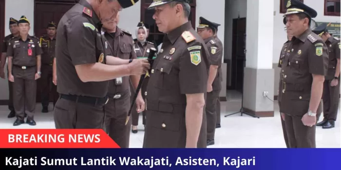 Kajati Sumut Lantik Wakajati, Asisten, Kajari dan Koordinator