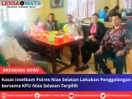 Kasat Intelkam Polres Nias Selatan Lakukan Penggalangan bersama KPU Nias Selatan Terpilih