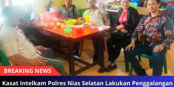 Kasat Intelkam Polres Nias Selatan Lakukan Penggalangan bersama KPU Nias Selatan Terpilih
