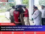Kasat Intelkam Polres Nias Selatan Langsung ke Lokasi untuk Monitoring Logistik KPU