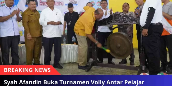 Syah Afandin Buka Turnamen Volly Antar Pelajar SMA/SMK Negeri dan Swasta