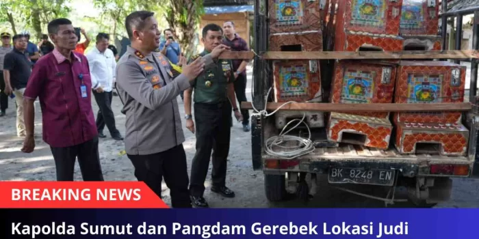 Kapolda Sumut dan Pangdam Gerebek Lokasi Judi dan Narkoba di Kutalimbaru