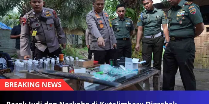 Barak Judi dan Narkoba di Kutalimbaru Digrebek