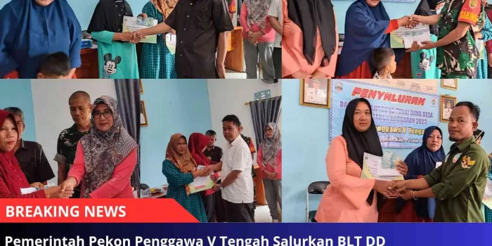 Pemerintah Pekon Penggawa V Tengah Salurkan BLT DD Tahap III Tahun 2023