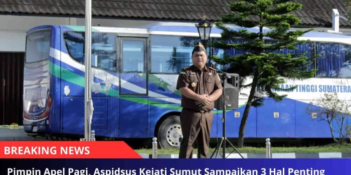 Pimpin Apel Pagi, Aspidsus Kejati Sumut Sampaikan 3 Hal Penting Terkait Kinerja