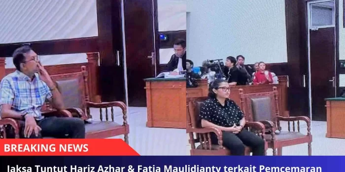 Jaksa Tuntut Hariz Azhar & Fatia Maulidianty terkait Pemcemaran Nama Baik Luhut Binsar Pandjaitan