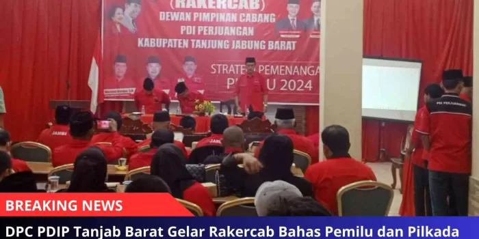 DPC PDIP Tanjab Barat Gelar Rakercab Bahas Pemilu dan Pilkada 2024