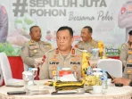 Kapolda Maluku Ikut Vicon Penanaman 10 Juta Anakan Pohon