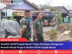 Dandim 0419/Tanjab Barat Tinjau Kesiapan Bangunan Rumah Dinas Prajurit Kodim 0419/Tanjab Barat