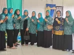 Ketua PKK Desa Tanjung Mulia Ny Ramlah Borkat Siregar Melaksanakan Arisan Bulanan PKK
