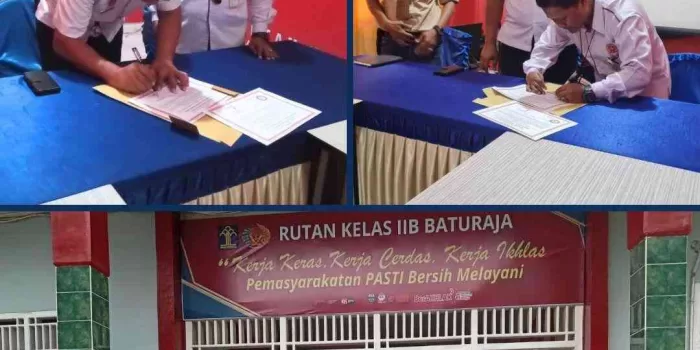 Rutan Kelas IIB Baturaja Teken MoU Dengan LBH Geradin Baturaja
