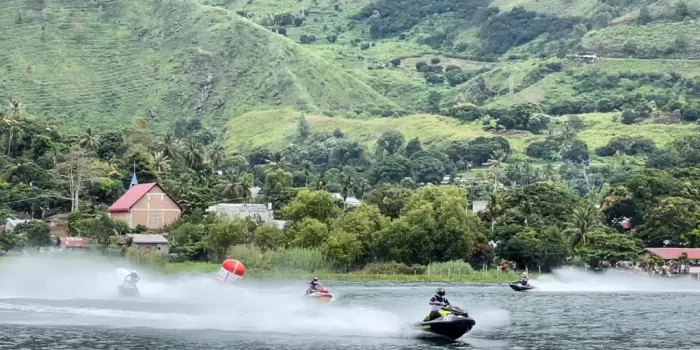 Untuk Pertama Kalinya, Event Aquabike Tongging Karo Berlangsung Lancar