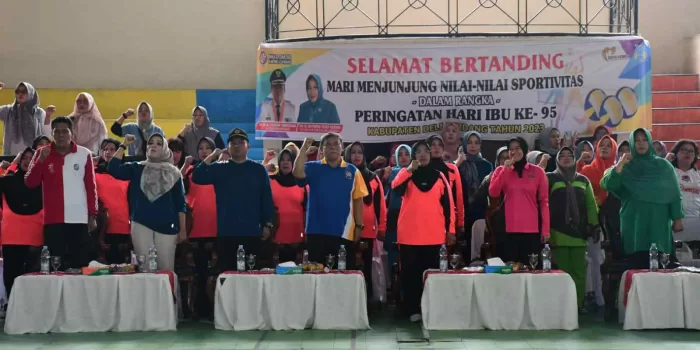 Plt Ketua TP PKK Deli Serdang Buka Turnamen Voli Gembira Hari Ibu ke-95