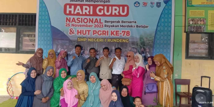 SMP 1 Rundeng Peringati Hari Guru Nasional dan HUT PGRI ke 78