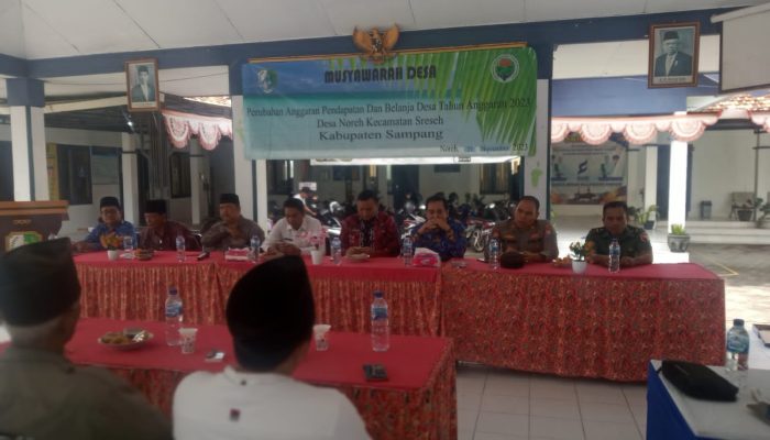 Pemdes Noreh Sukses Gelar Musyawarah Desa Tentang Perubahan Desa Noreh TA 2023