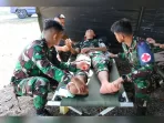Lanud Dominicus Dumatubun Latihan Simulasi Penanggulangan Bencana