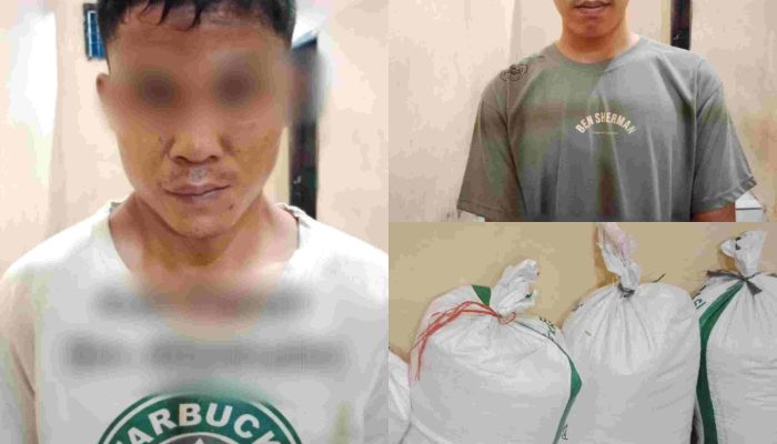 2 Pelaku Pencuri Beras Diamankan Polsek Bengkunat