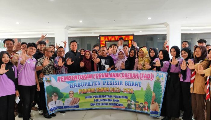 Dinas P3AKB Seleksi Pengurus Forum Anak Daerah Kabupaten Pesisir Barat Periode 2024-2026