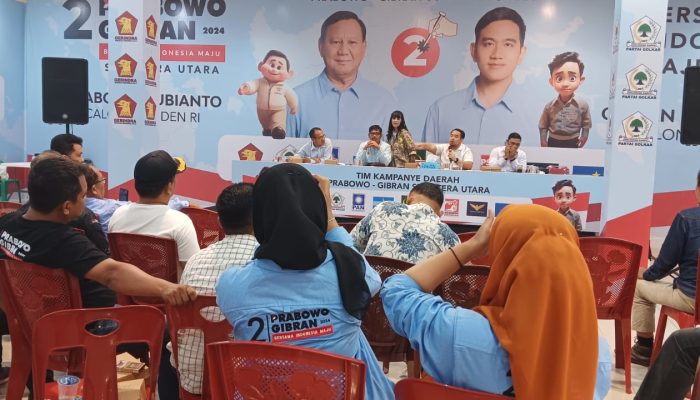TKD Sumut Gelar Rapat Konsulidasi Bersama 38 Relawan Prabowo Gibran, Ricky Prandana : Bersama Relawan, Kita Targetkan Kemenangan 65% di Sumut