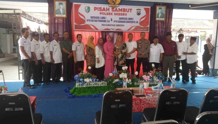 Polsek Sreseh Gelar Acara Pisah Sambut Kapolsek