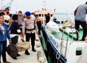 Satpol Airud Polres Nias Selatan Laksanakan Pengamanan Kapal dan Sosialisasi
