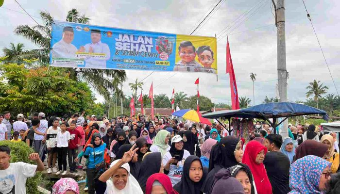 Kader Gerindra Gelar Jalan Sehat dan Senam Gemoy di Asahan, Ajak Warga Pilih Prabowo-Gibran
