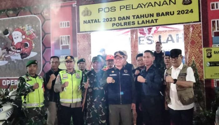 Jelang Nataru, Pj Bupati Lahat Monitoring Pos Pelayanan dan Pengamanan