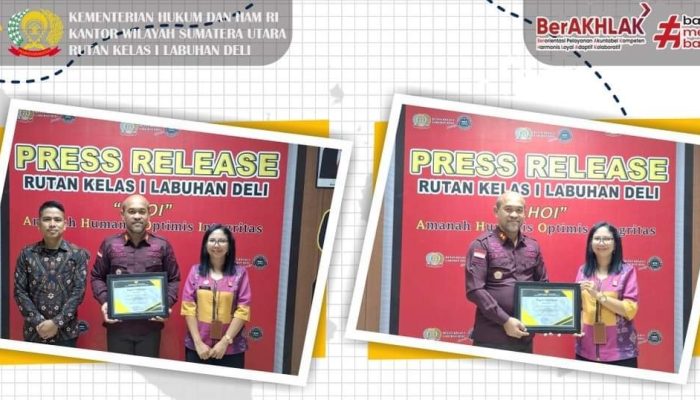 Rutan Labuhan Deli Dapat Penghargaan Dari Dirjen Tanaman Pangan Kementan RI