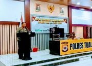 Polres Tual Laksanakan Rakor Lintas Sektoral Jelang Natal dan Tahun Baru