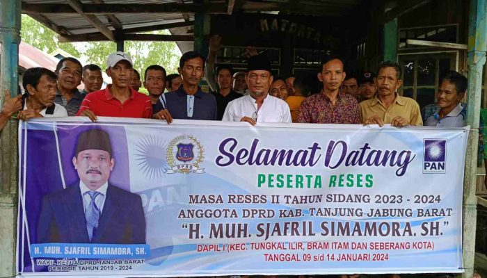 Gelar Reses, H. Moh Safril Simamora Sampaikan Ini Kepada Masyarakat Tanjab Barat