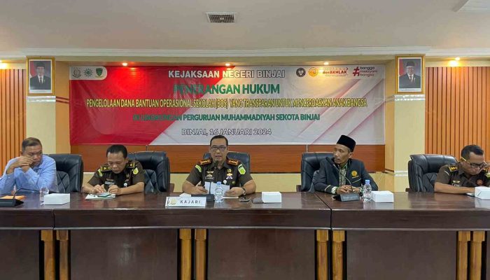 Kajari Binjai Ingatkan Penerima Dana Bos Tidak Melanggar Hukum, Tapi Ada Sanksinya