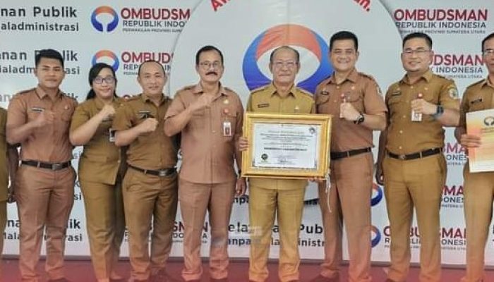 Pemkab Nias Raih Predikat Zona Hijau Dari Ombudsdan RI