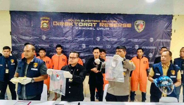 Polda Sumsel Tangkap 7 Pelaku Curas Sadis yang Lukai Nasabah Bank