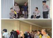 Personil OMB Salawaku Polres Tual Lakukan Pengamanan Pengamanan Pelipatan Surat Suara Pemilu 2024