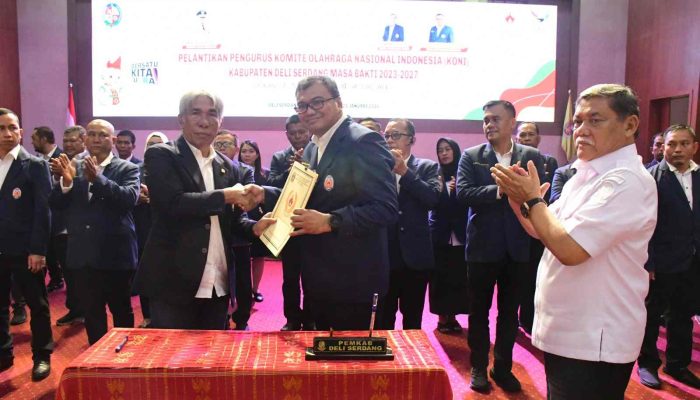 Pengurus KONI Deli Serdang 2023-2027 Resmi Dilantik