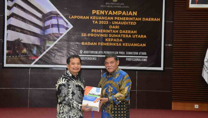 Bupati Deli Serdang Serahkan LKPD Tahun 2023 Pemkab Deli Serdang