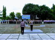 Apel Gelar Pasukan Polres Tual Dalam Rangka Operasi Keselamatan Salawaku T.A 2024