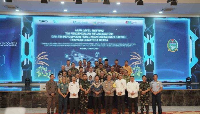 Bupati Pakpak Bharat Hadiri Rapat High Level Meeting di Kantor Gubsu