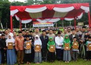 Satgas Ops NCS Polri Bersama Setukpa Lemdiklat Polri dan Polres Bagikan 5000 Paket Sembako dan 300 Santunan Anak Yatim di Sukabumi