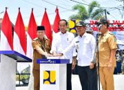 Masyarakat Tanjungbalai Antusias Sambut Kedatangan Presiden Jokowi